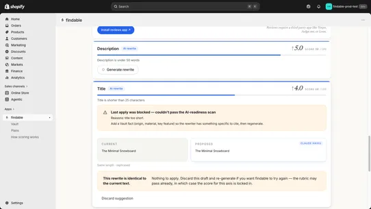 findable screenshot