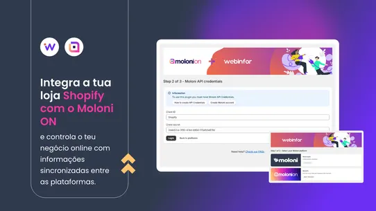 Moloni ON screenshot