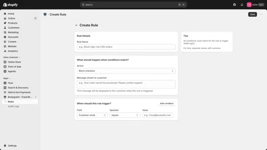 Bodyguard ‑ Fraud Blocker screenshot