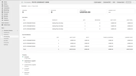 Inventory Genius screenshot