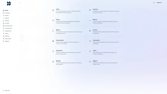 Logestics screenshot