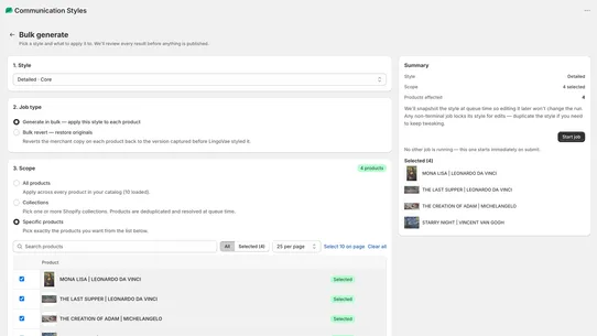 LingoVae Communication Styles screenshot