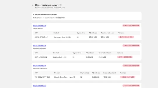 Purchase Comfort screenshot