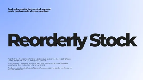 Reorderly Stock screenshot