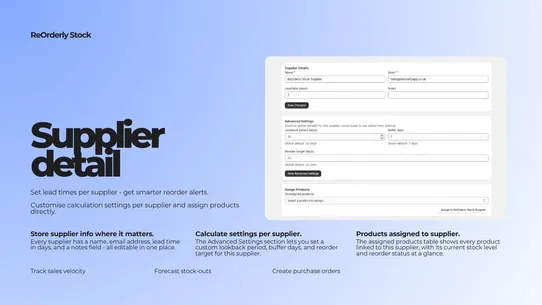 Reorderly Stock screenshot