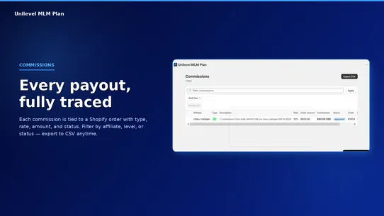 Unilevel MLM Plans screenshot