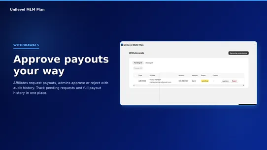 Unilevel MLM Plans screenshot