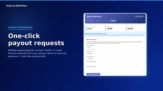 Unilevel MLM Plans screenshot