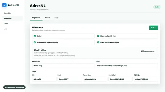 AdresNL screenshot