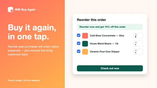 Reorders by Win‑Win Apps screenshot