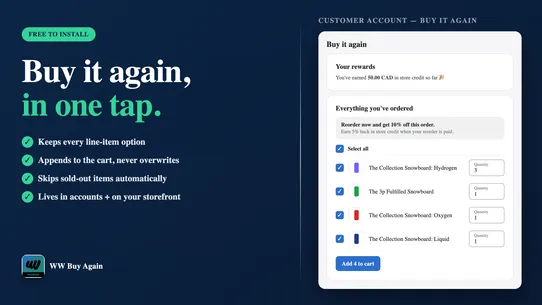 Reorders by Win‑Win Apps screenshot