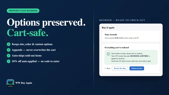 Reorders by Win‑Win Apps screenshot