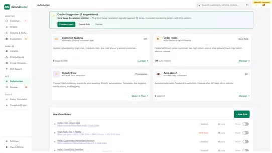 RefundSentry ‑ Return Fraud screenshot