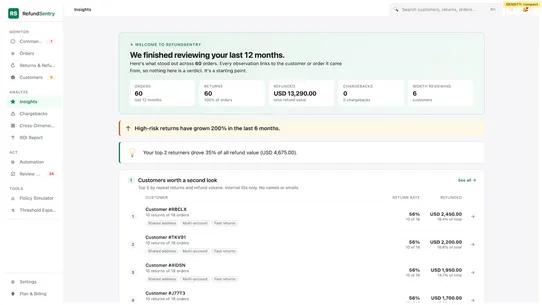 RefundSentry ‑ Return Fraud screenshot