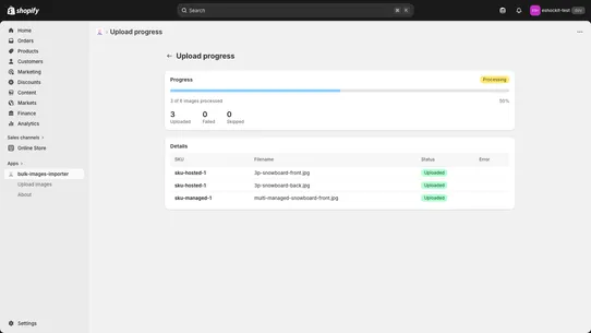 Bulk Image Importer screenshot