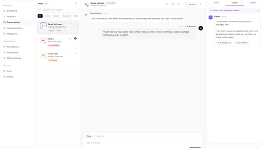 Qwry: AI, Helpdesk &amp; Live Chat screenshot