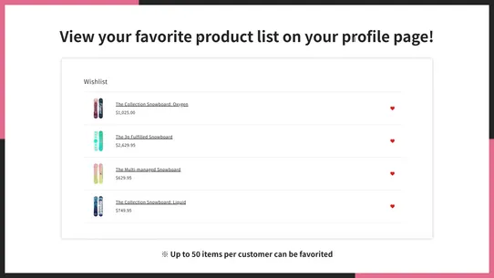 UR: Smart Product Wishlist screenshot