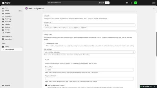 Sortify screenshot