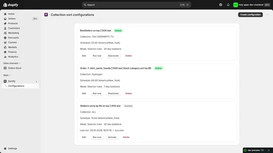 Sortify screenshot