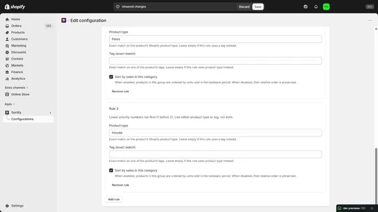 Sortify screenshot