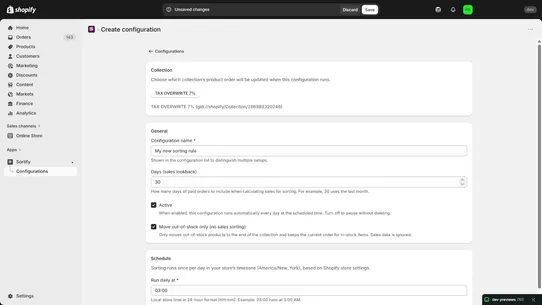 Sortify screenshot