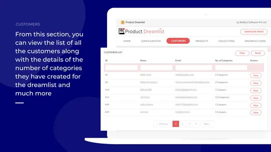 Webkul Product Wishlist screenshot