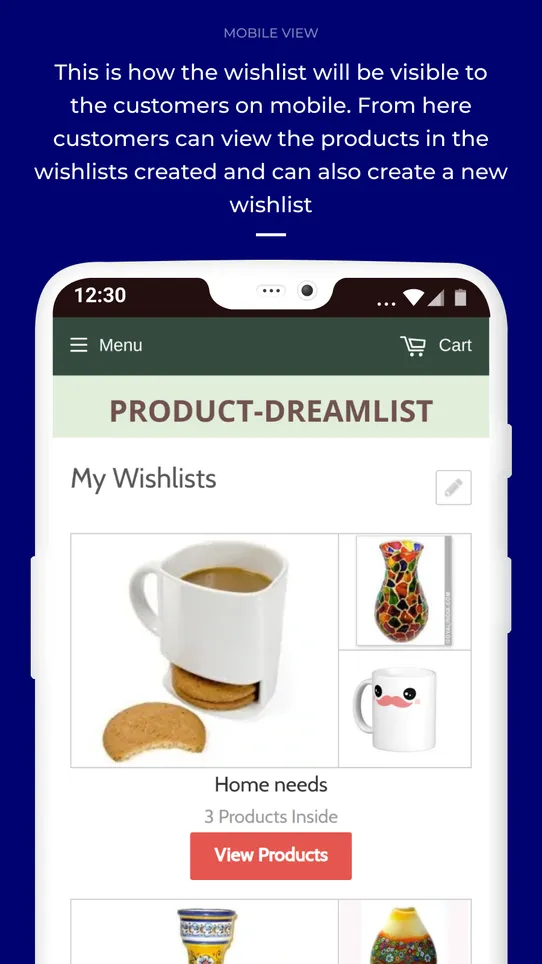 Webkul Product Wishlist screenshot