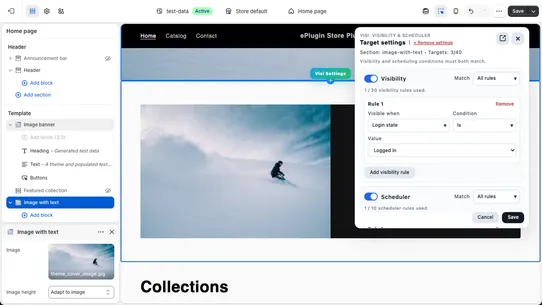 Visi: Visibility &amp; Scheduler screenshot