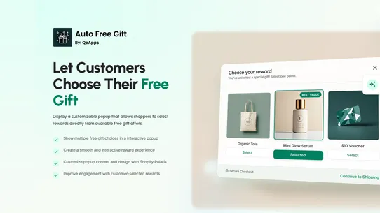 Qe Auto Gift Add‑on screenshot