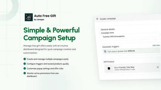 Qe Auto Gift Add‑on screenshot
