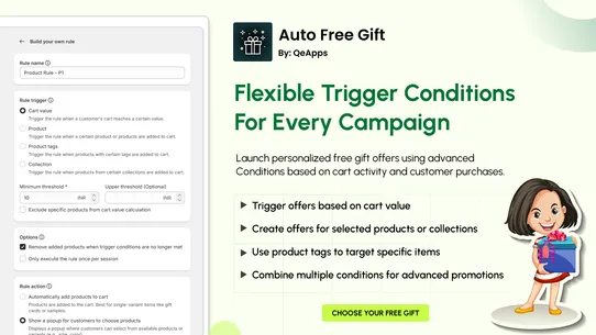 Qe Auto Gift Add‑on screenshot