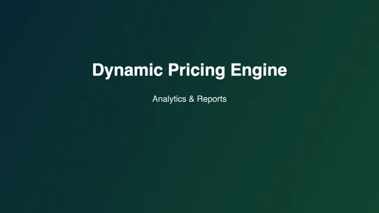 Medusa Dynamic Pricing Engine screenshot