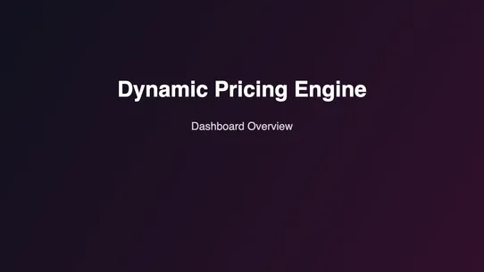 Medusa Dynamic Pricing Engine screenshot