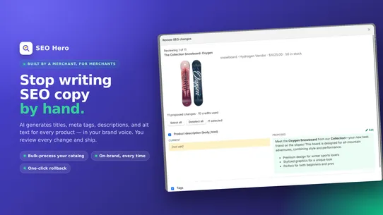 Hero: SEO Product AI screenshot