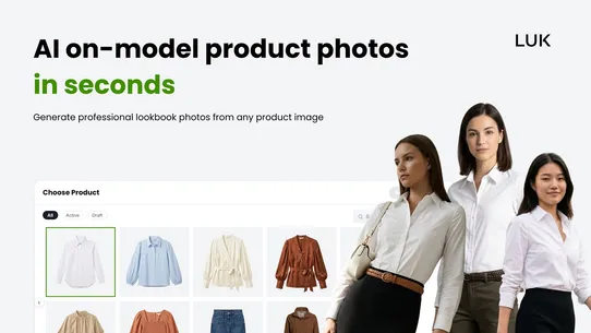 LUK: AI Lookbook Photo Studio screenshot