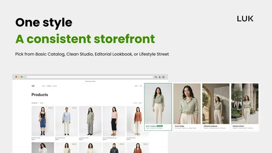 LUK: AI Lookbook Photo Studio screenshot