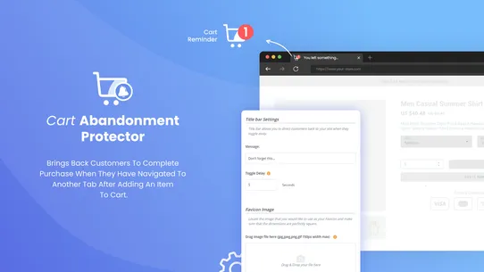 FaviCart Abandonment Protector screenshot
