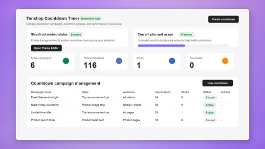 Tenshop Countdown Timer screenshot