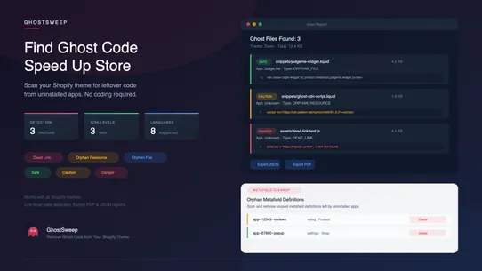 GhostSweep: Ghost Code Scanner screenshot