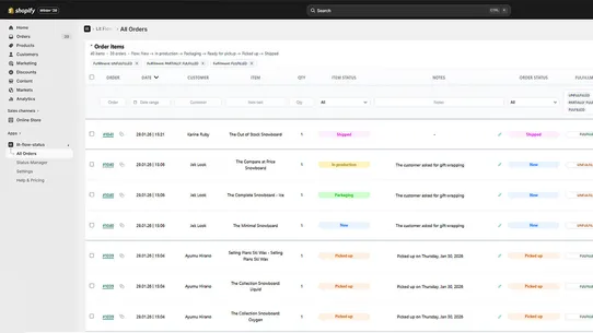 Lit Flow Status screenshot