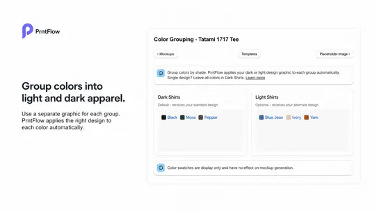 PrntFlow POD Mockup Uploader screenshot