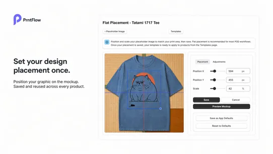 PrntFlow POD Mockup Uploader screenshot