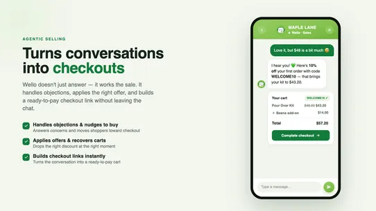 WelloChat: AI Chatbot &amp; Sales screenshot