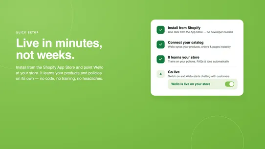 WelloChat: AI Chatbot &amp; Sales screenshot