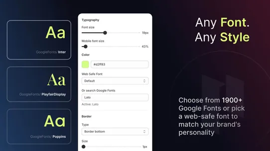 Pixotick Announcement Bar screenshot