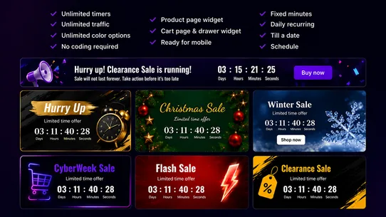 Urgency Countdown Timer Bar screenshot
