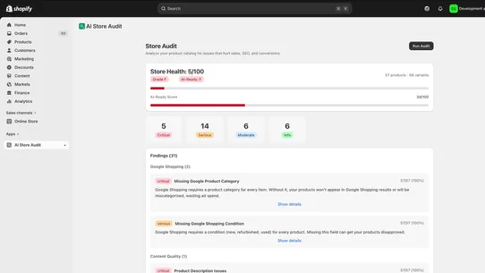 AIStoreAudit screenshot