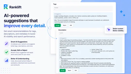 Ranklift: AI Ranking, SEO, GEO screenshot