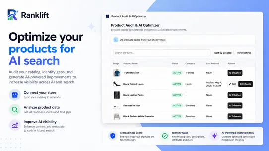 Ranklift: AI Ranking, SEO, GEO screenshot