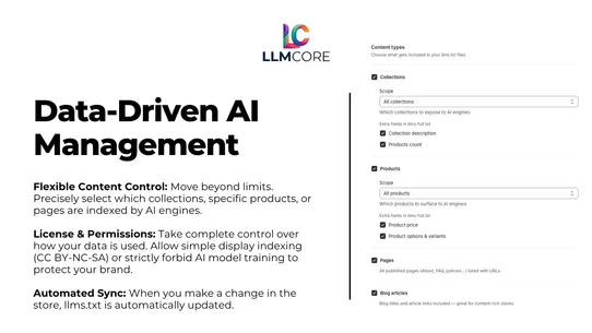 LLM Core: agents.md &amp; llms.txt screenshot